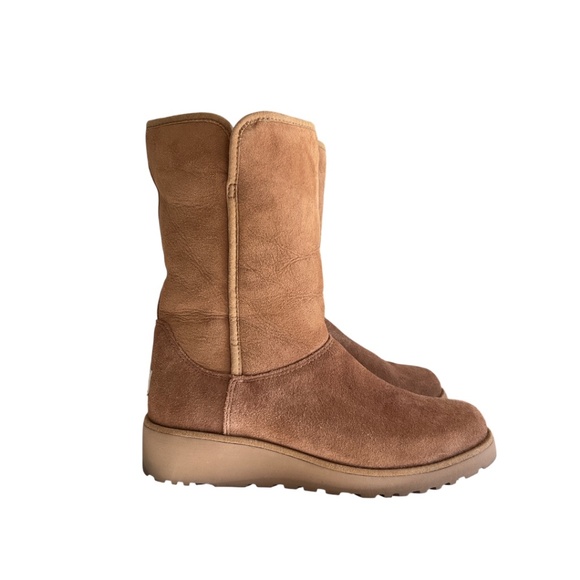 UGG Amie Shearling Wedge Boots - Picture 2 of 8